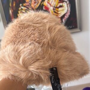 Faux Fur Tan Hat